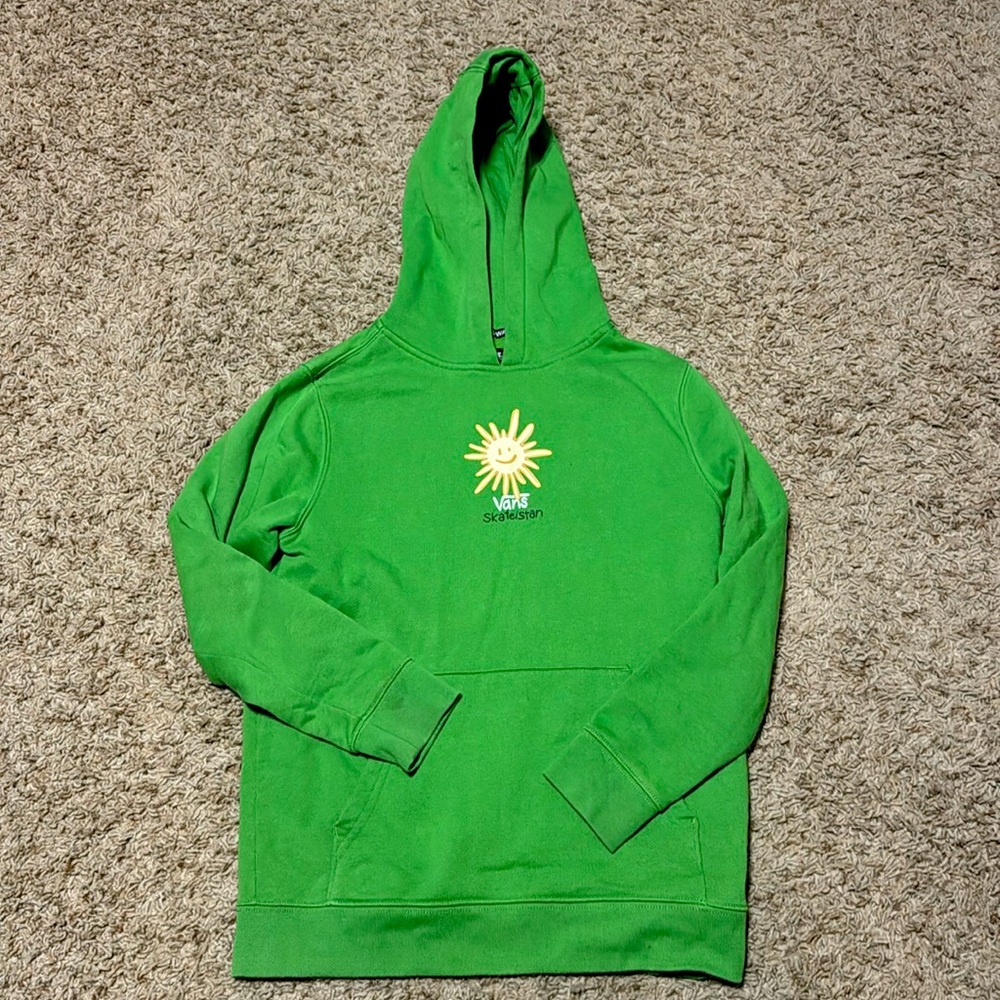 Green Vans skateistan sweatshirt size medium kids
